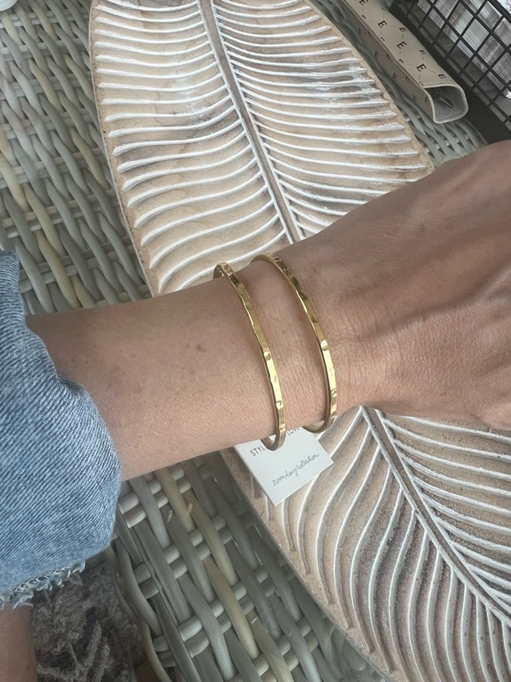 NWT Noonday Gold Open Cuff Bracelet